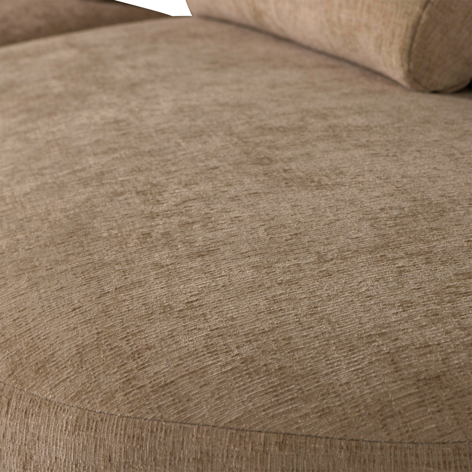 BATAVIER HALF RONDE BANK 4-ZITS VELVET LICHTBRUIN MELANGE