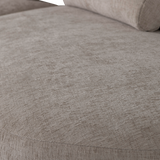 BATAVIER HALF RONDE BANK 4-ZITS VELVET ZAND MELANGE