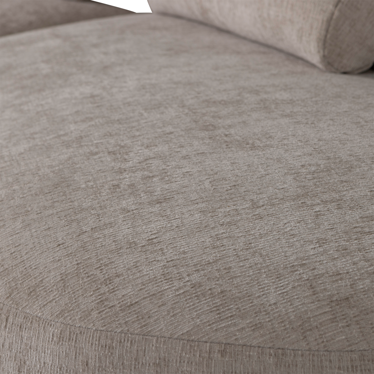 BATAVIER HALF RONDE BANK 4-ZITS VELVET ZAND MELANGE