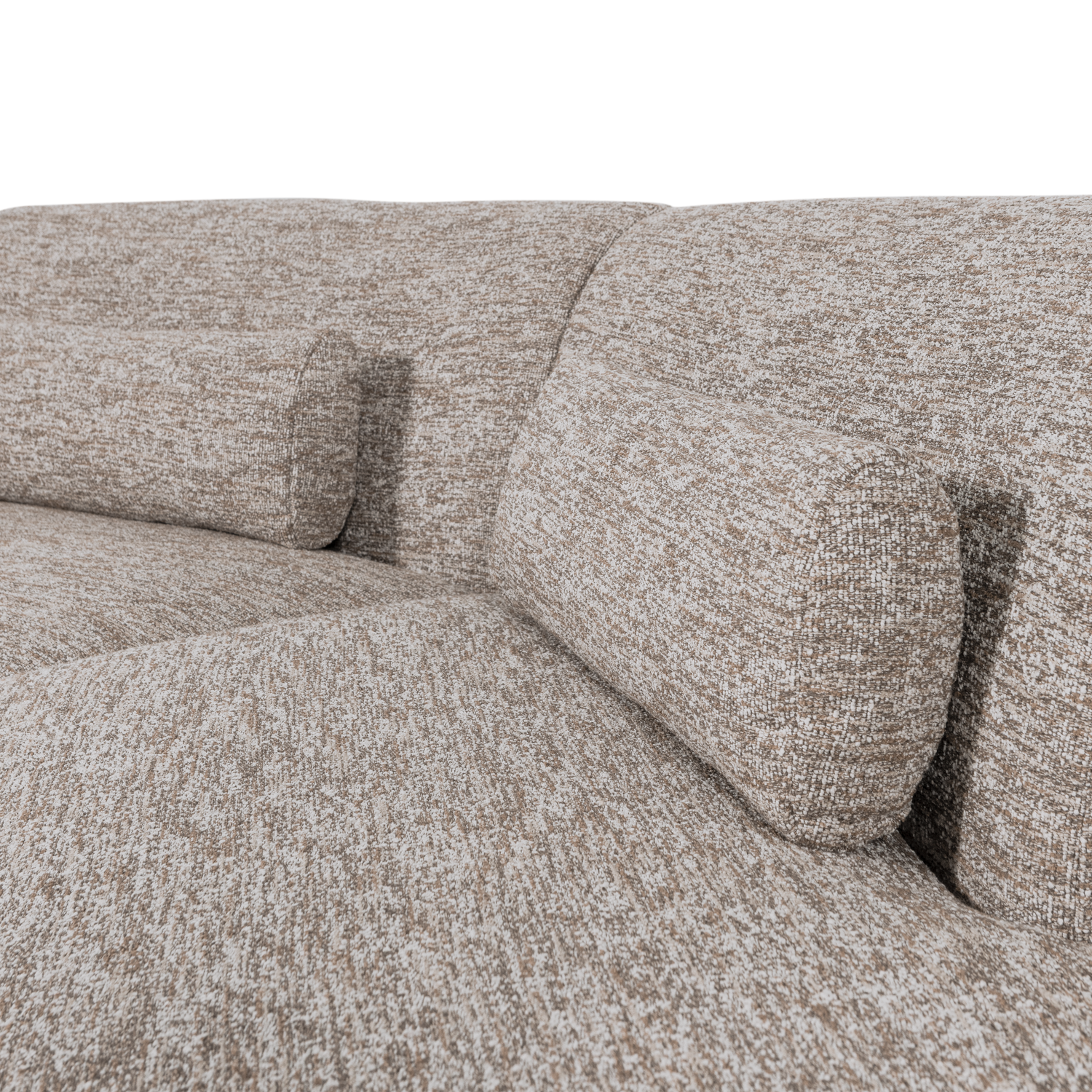 BATAVIER HALF RONDE BANK 4-ZITS ZAND MELANGE