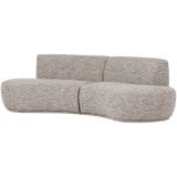 BATAVIER HALF RONDE BANK 4-ZITS ZAND MELANGE