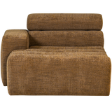 NOVI CHAISE LONGUE ELEMENT ARM LINKS KARAMELBRUIN MELANGE