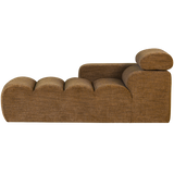 NOVI CHAISE LONGUE ELEMENT ARM LINKS KARAMELBRUIN MELANGE