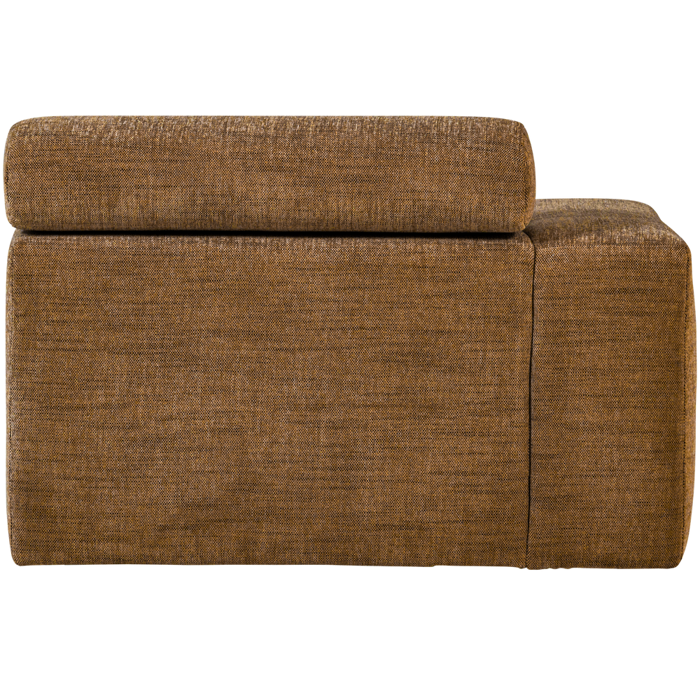 NOVI CHAISE LONGUE ELEMENT ARM LINKS KARAMELBRUIN MELANGE