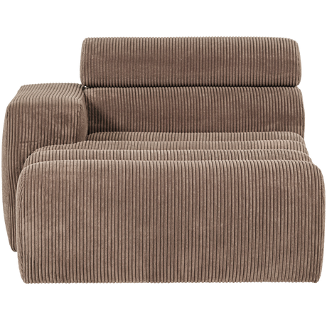 NOVI CHAISE LONGUE ELEMENT ARM LINKS RIBSTOF TAUPE