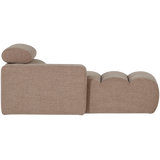 NOVI CHAISE LONGUE ELEMENT ARM LINKS BOUCLE TAUPE