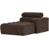 NOVI CHAISE LONGUE ELEMENT ARM RECHTS DONKERBRUIN MELANGE