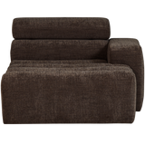 NOVI CHAISE LONGUE ELEMENT ARM RECHTS DONKERBRUIN MELANGE