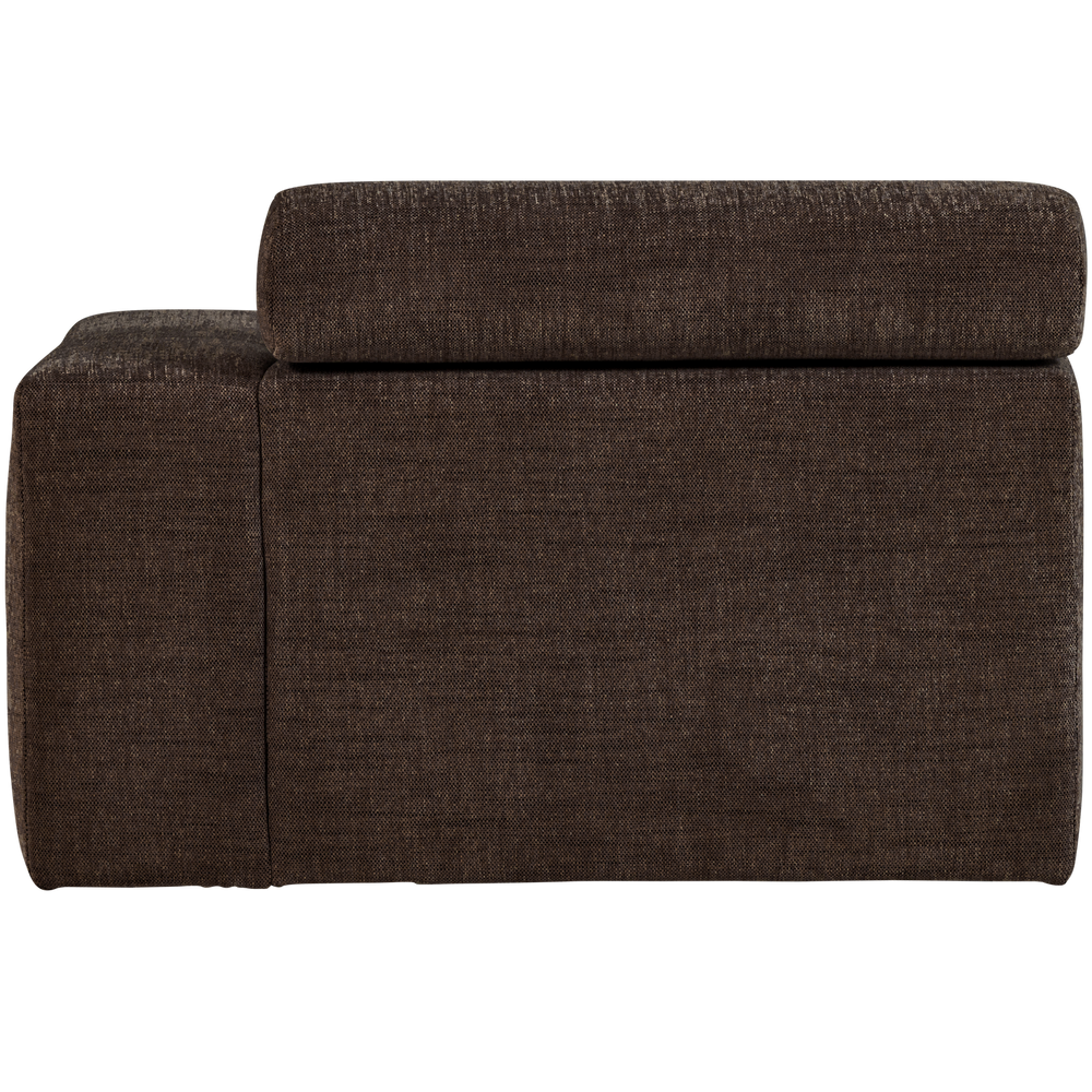 NOVI CHAISE LONGUE ELEMENT ARM RECHTS DONKERBRUIN MELANGE