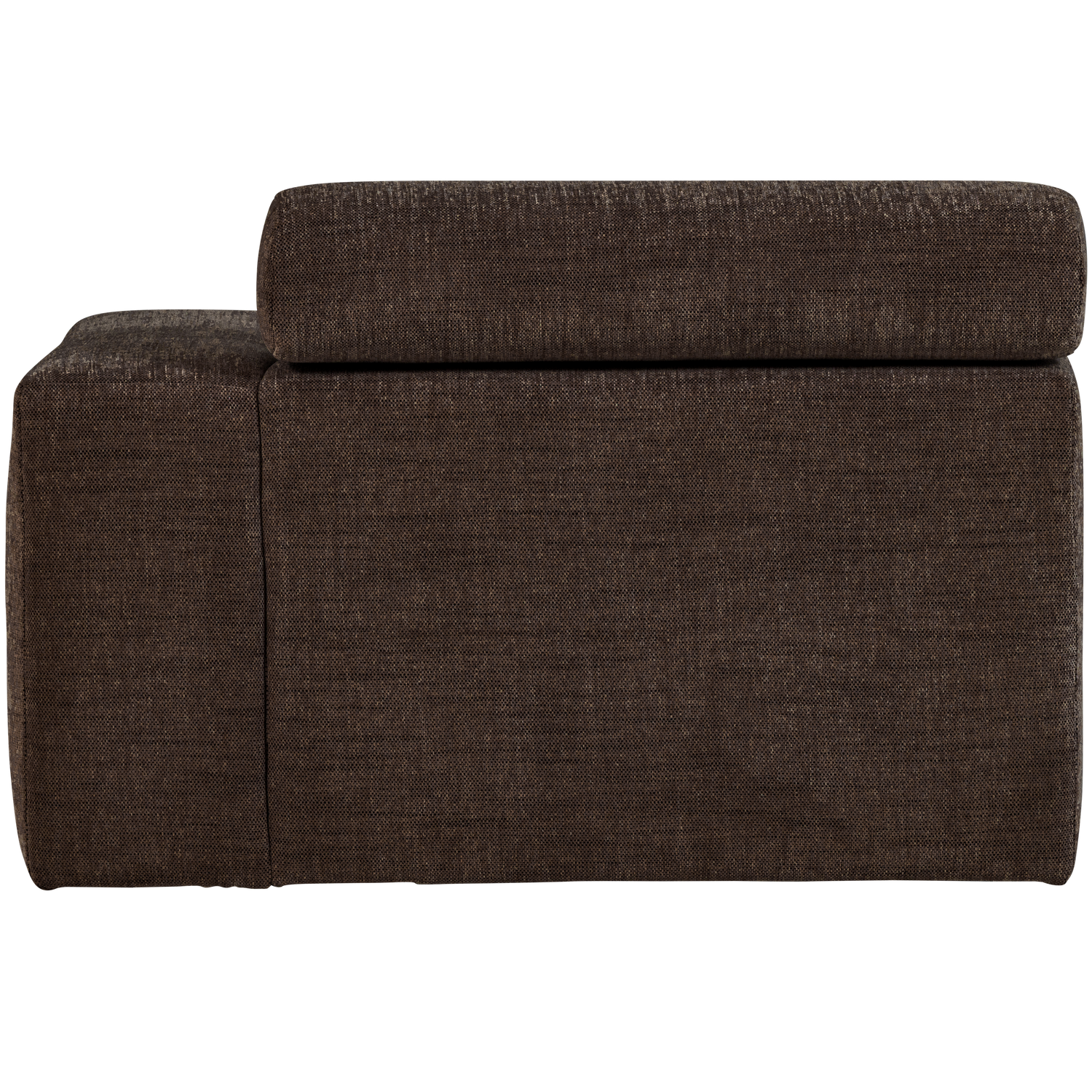 NOVI CHAISE LONGUE ELEMENT ARM RECHTS DONKERBRUIN MELANGE