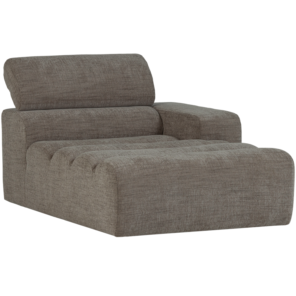 NOVI CHAISE LONGUE ELEMENT ARM RECHTS GRIJS MELANGE