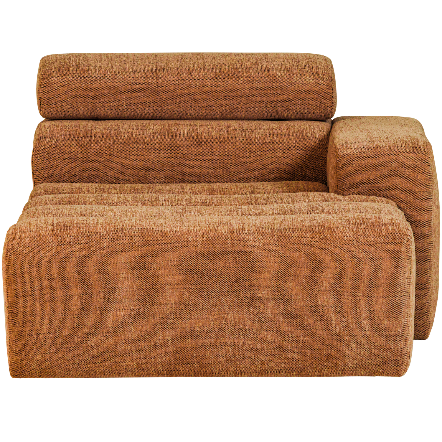 NOVI CHAISE LONGUE ELEMENT ARM RECHTS ORANJE MELANGE