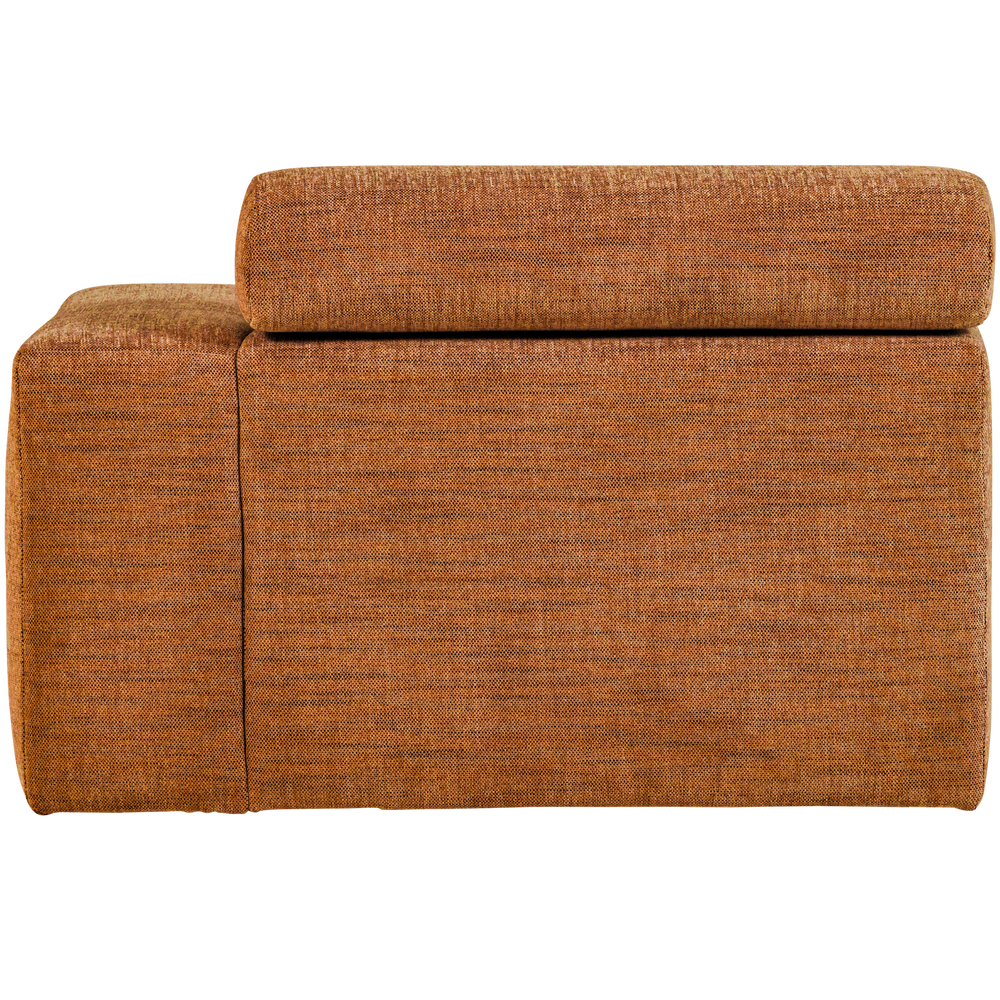 NOVI CHAISE LONGUE ELEMENT ARM RECHTS ORANJE MELANGE