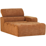 NOVI CHAISE LONGUE ELEMENT ARM RECHTS ORANJE MELANGE