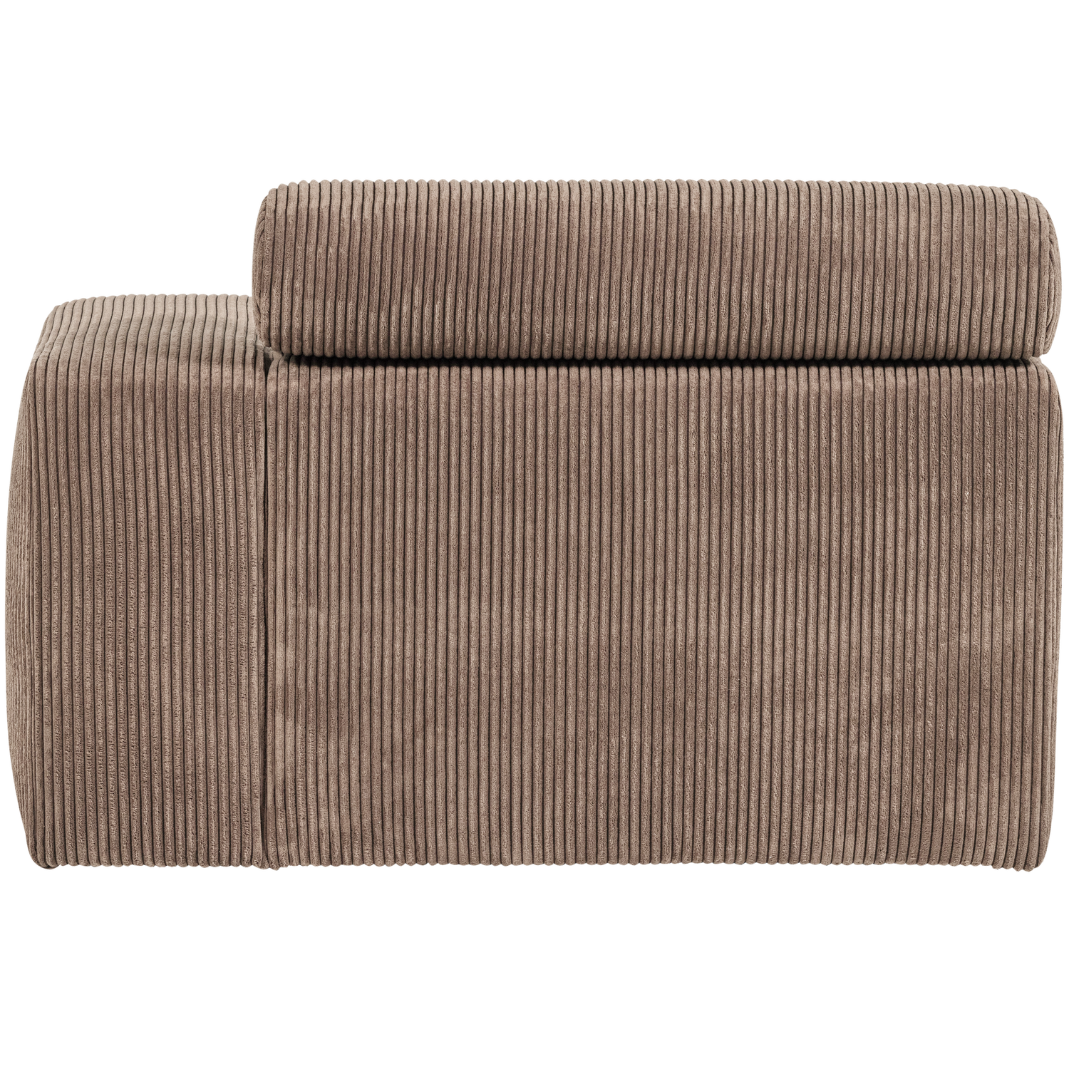 NOVI CHAISE LONGUE ELEMENT ARM RECHTS RIBSTOF TAUPE