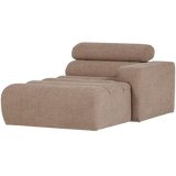 NOVI CHAISE LONGUE ELEMENT ARM RECHTS BOUCLE TAUPE