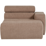 NOVI CHAISE LONGUE ELEMENT ARM RECHTS BOUCLE TAUPE