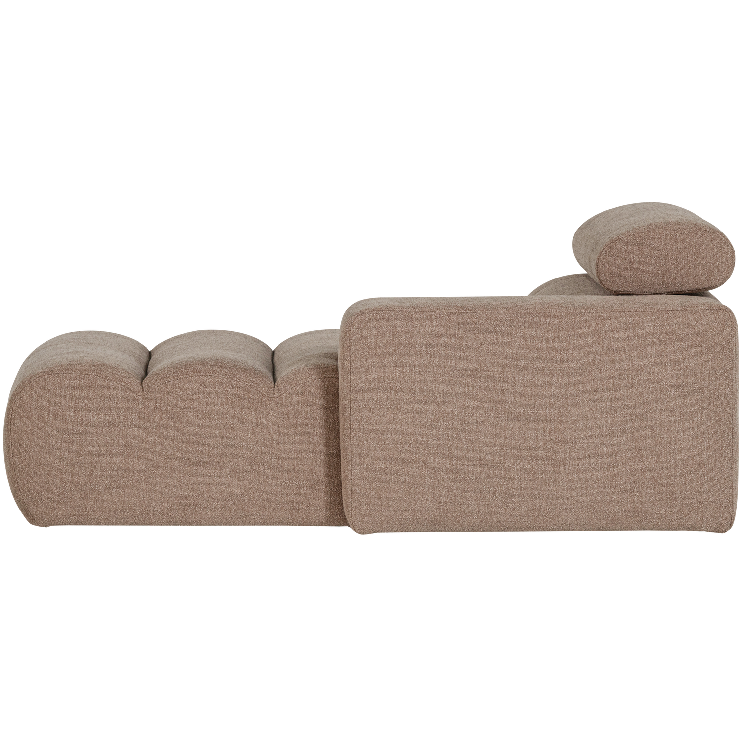 NOVI CHAISE LONGUE ELEMENT ARM RECHTS BOUCLE TAUPE