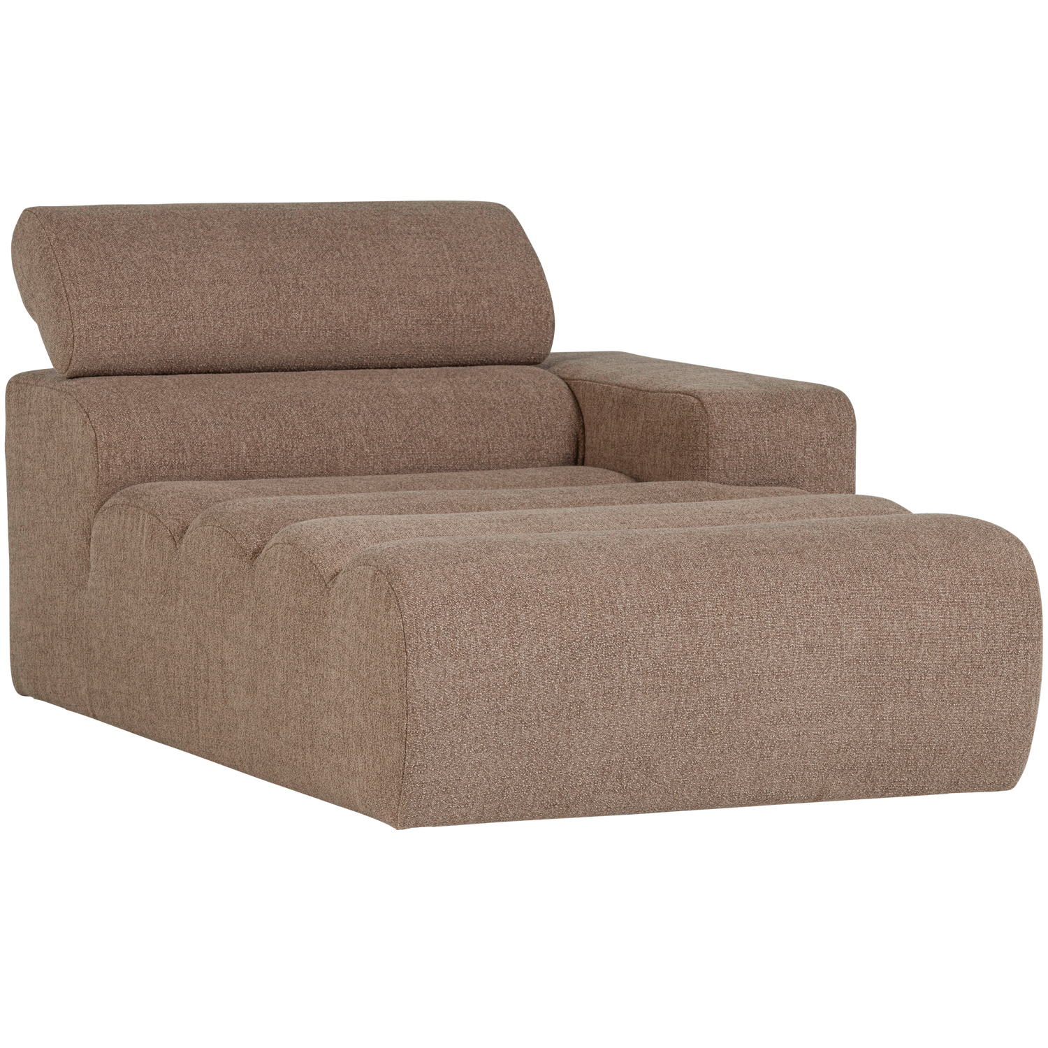 NOVI CHAISE LONGUE ELEMENT ARM RECHTS BOUCLE TAUPE