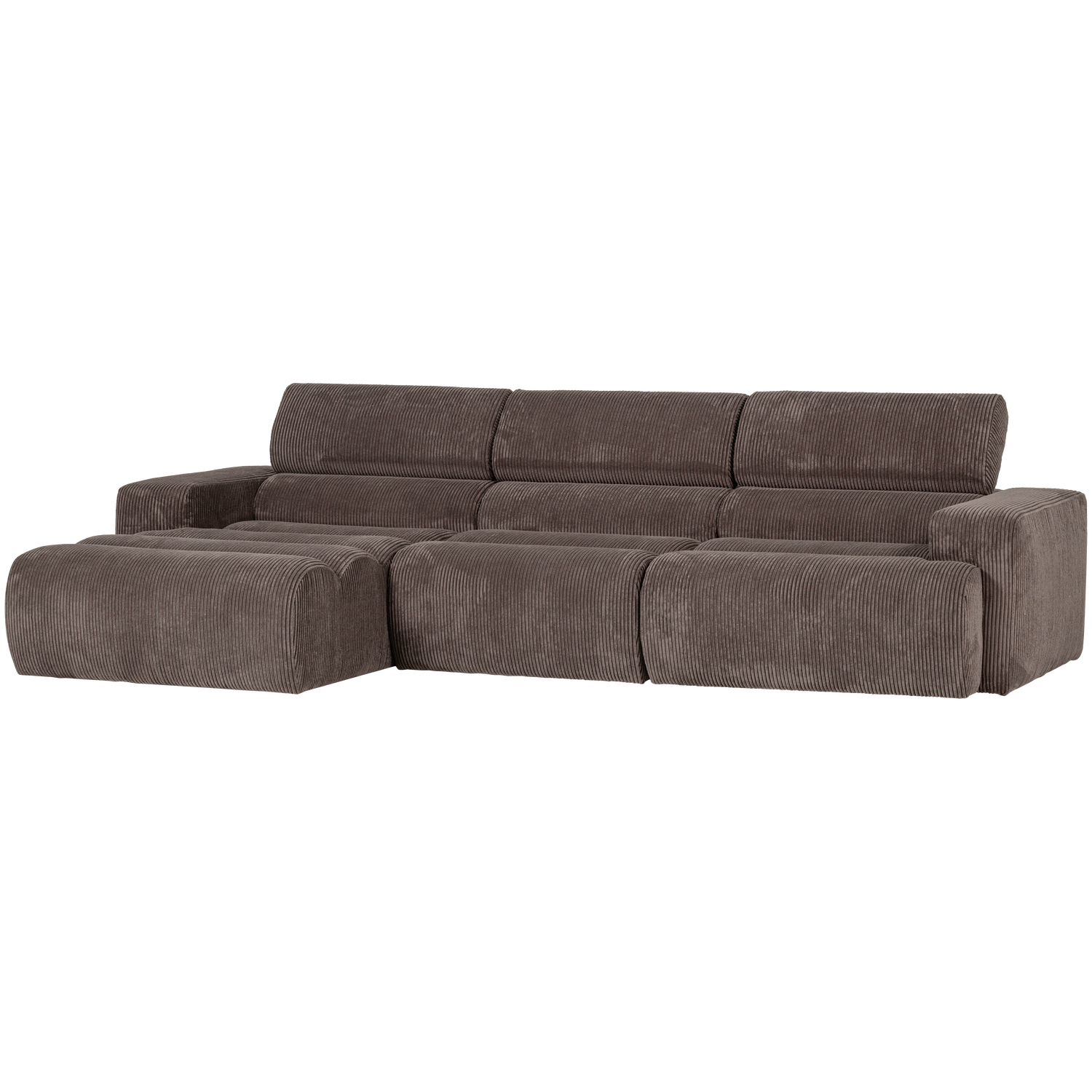 NOVI CHAISE LONGUE BANK LINKS RIBSTOF GRIJSBRUIN