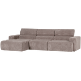 NOVI CHAISE LONGUE BANK LINKS RIBSTOF ZAND