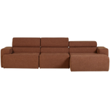 NOVI CHAISE LONGUE BANK RECHTS BOUCLE TERRA