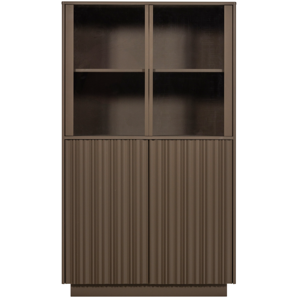 NOVA LAGE VITRINEKAST GRENEN TRUFFEL BRUIN [fsc]