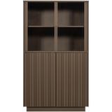 NOVA LAGE VITRINEKAST GRENEN TRUFFEL BRUIN [fsc]