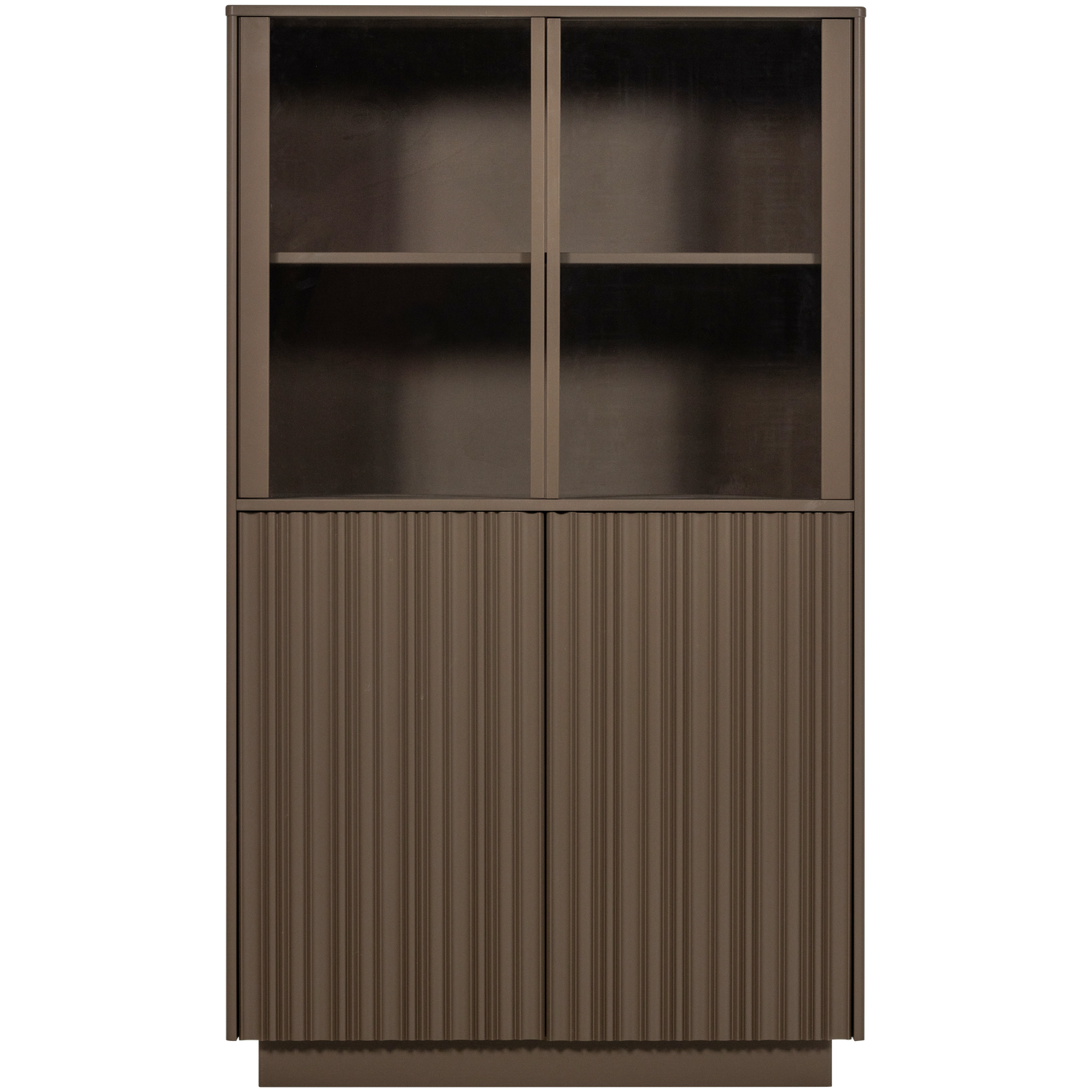 NOVA LAGE VITRINEKAST GRENEN TRUFFEL BRUIN [fsc]