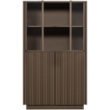 NOVA LAGE VITRINEKAST GRENEN TRUFFEL BRUIN [fsc]