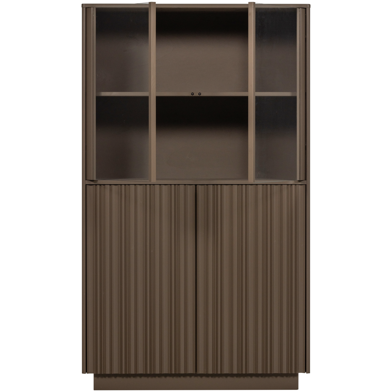 NOVA LAGE VITRINEKAST GRENEN TRUFFEL BRUIN [fsc]