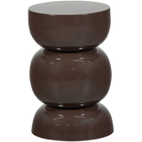 BRENO BIJZETTAFEL METAAL DONKERBRUIN