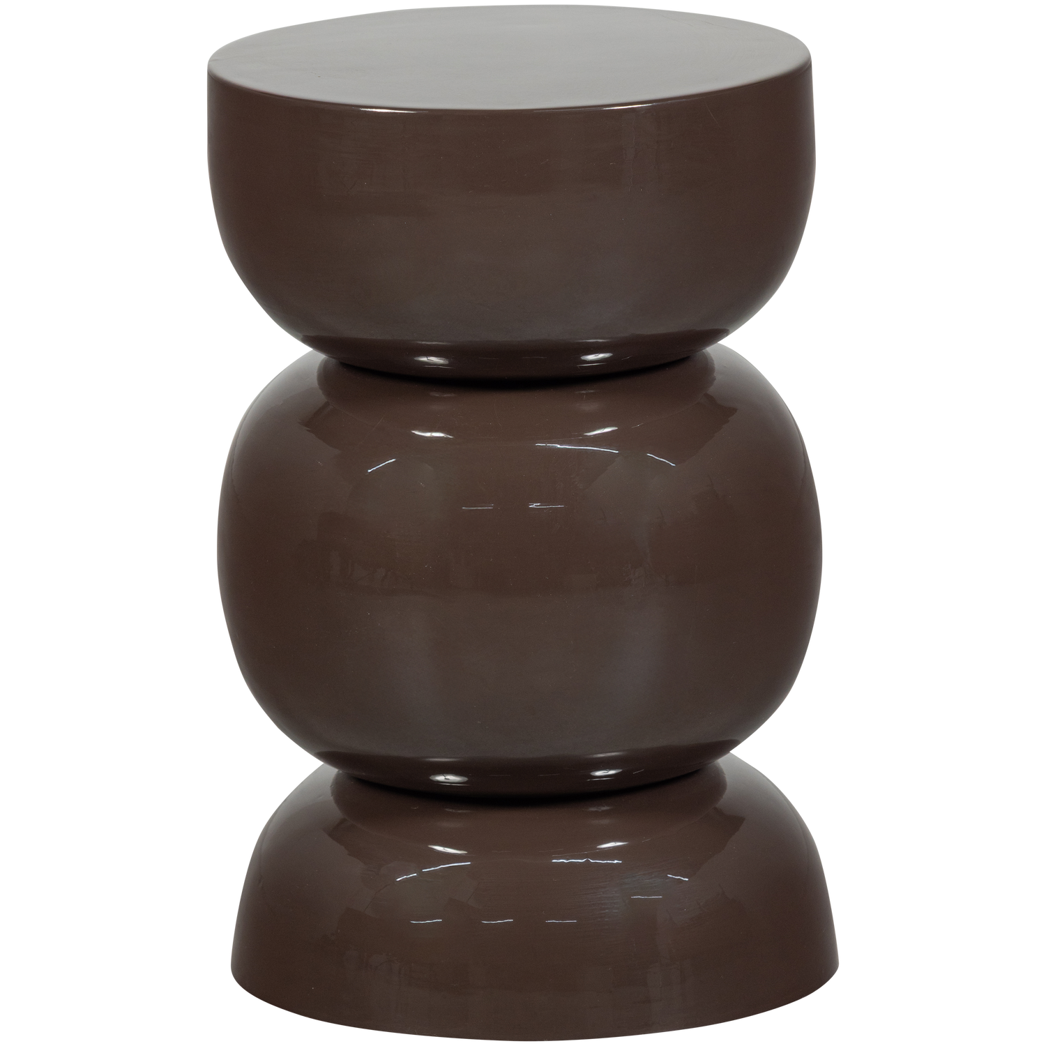 BRENO BIJZETTAFEL METAAL DONKERBRUIN