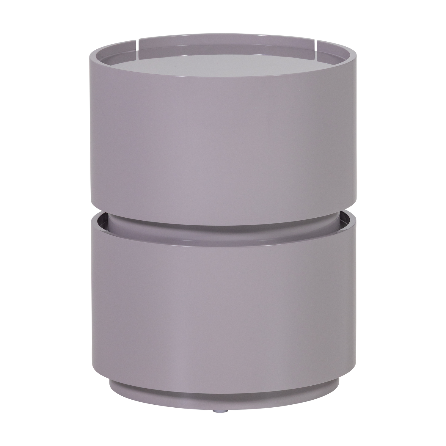 LUNEX LADEKAST/NACHTKASTJE HOUT HOOGGLANS LICHTGRIJS [fsc]