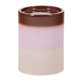 OLLO DECORATIEVE BIJZETTAFEL O35x44 CM KERAMIEK ROZE/BRUIN