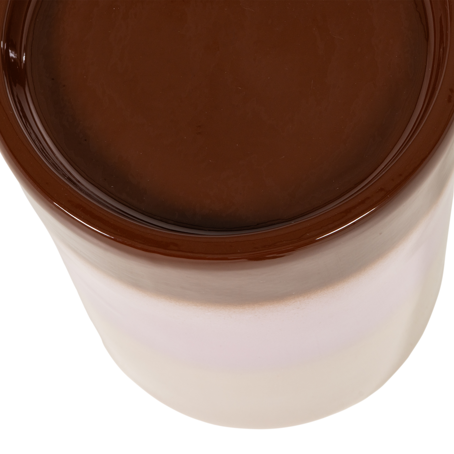 OLLO DECORATIEVE BIJZETTAFEL O35x44 CM KERAMIEK ROZE/BRUIN