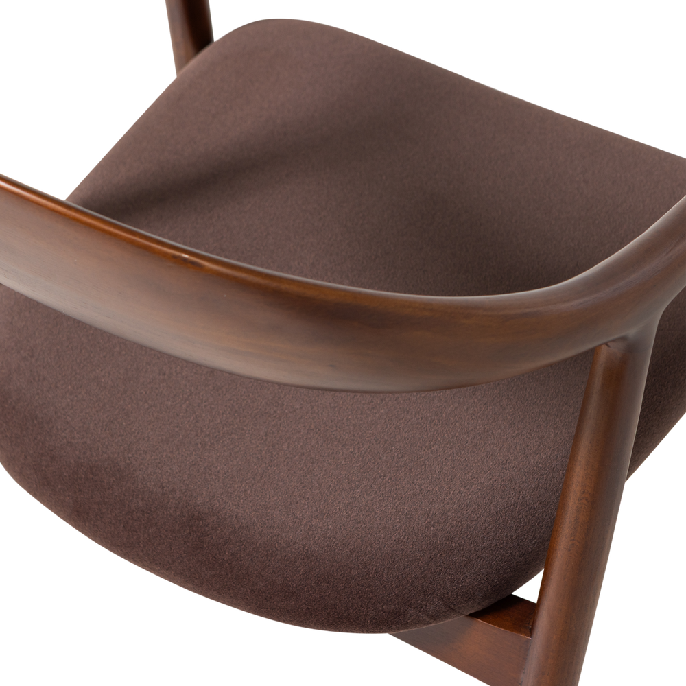 BRAN EETKAMERSTOEL BEUKENHOUT VELVET BRUIN [fsc]
