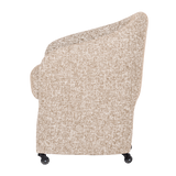 CORDO EETKAMERSTOEL MET WIELEN MELANGE NATUREL [fsc]