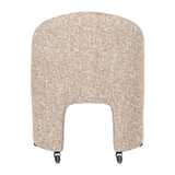 CORDO EETKAMERSTOEL MET WIELEN MELANGE NATUREL [fsc]