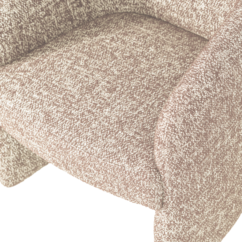 CORDO EETKAMERSTOEL MET WIELEN MELANGE NATUREL [fsc]