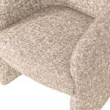 CORDO EETKAMERSTOEL MET WIELEN MELANGE NATUREL [fsc]