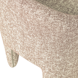 CORDO EETKAMERSTOEL MET WIELEN MELANGE NATUREL [fsc]