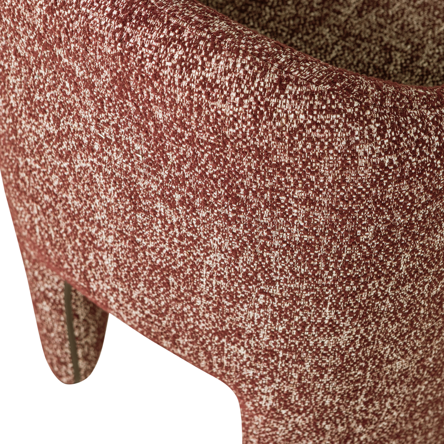 CORDO EETKAMERSTOEL MET WIELEN MELANGE ROESTBRUIN [fsc]