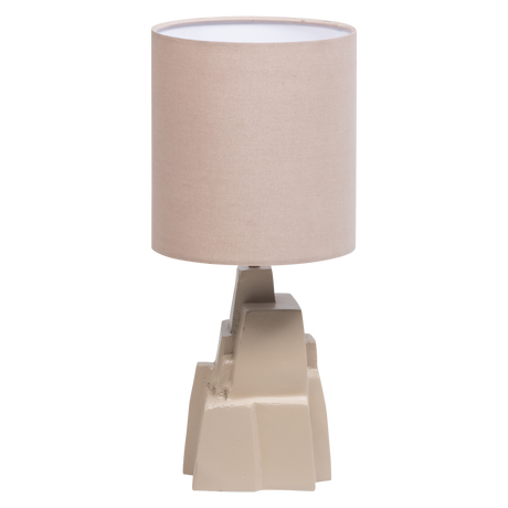 BRUNE TAFELLAMP METAAL HOOGGLANS ZAND