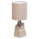 BRUNE TAFELLAMP METAAL HOOGGLANS ZAND