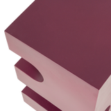 JESSA BIJZETTAFEL METAAL PAARS/BRUIN