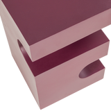 JESSA BIJZETTAFEL METAAL PAARS/BRUIN