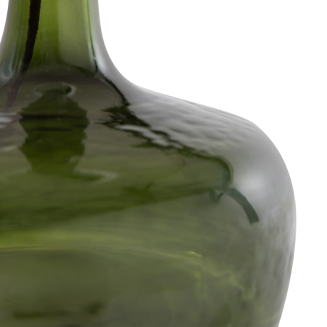 LUMA TAFELLAMP GLAS GROEN/KAP NATUREL