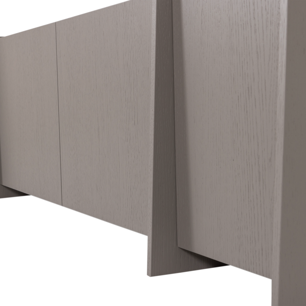 BROCK TV MEUBEL 200 CM ESSEN FINEER WARMGRIJS [fsc]