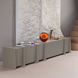 BROCK TV MEUBEL 102 CM ESSEN FINEER WARMGRIJS [fsc]